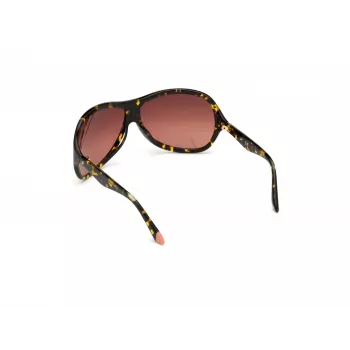 WEB EYEWEAR Woman WE0290-6552F Havana Brown Rectangular Cat Eye Sauļošanās Brilles 65/12/115 mm