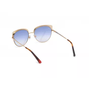WEB EYEWEAR Women's Butterfly Sunglasses WE0271-5532W Havana Acetate Brown Gradient UV400 55/18/140