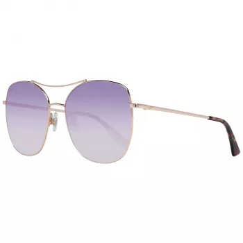 WEB EYEWEAR Sieviešu saulesbrilles WE0245-5833Z - Brūns gradients, taisnstūra acetāta rāmis