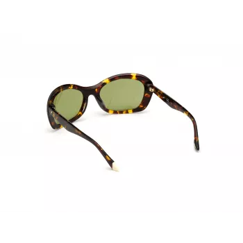 WEB EYEWEAR Sieviešu saulesbrilles WE0289-5652N Havana Acetate Square Frame Brown Gradient Lens 56/19/130 mm