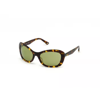 WEB EYEWEAR Sieviešu saulesbrilles WE0289-5652N Havana Acetate Square Frame Brown Gradient Lens 56/19/130 mm