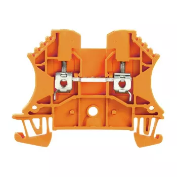 Weidmüller WDU 2.5 OR caurejas spailes, skrūvju savienojums, 2.5 mm², oranža