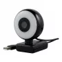 WEMISS CM-A2 Stream Series ar apgaismojuma gredzenu Full HD tīmekļa kamera, 1/3 inch CMOS sensors, melna
