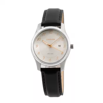 WENGER MAN 19.021.101 Šveices kvarca hronogrāfa pulkstenis 44mm zils ciparnīca nerūsējošais tērauds