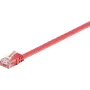 Wentronic 96418 Cat6 U/UTP RJ45 tīkla kabelis, 3 m, sarkans, 1 Gbps, 250 MHz, varš, PVC apvalks