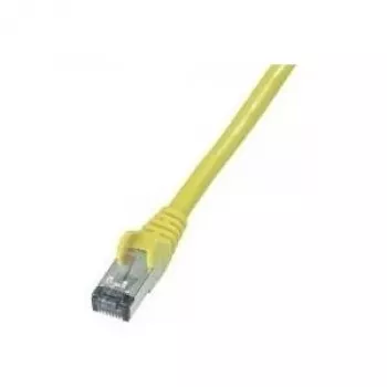 Wentronic CAT 6 S/FTP tīkla kabelis, RJ45 male to RJ45 male, 1 m, dzeltens, LSZH, liesmu slāpējošs