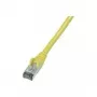 Wentronic CAT 6 S/FTP tīkla kabelis, RJ45 male to RJ45 male, 1 m, dzeltens, LSZH, liesmu slāpējošs