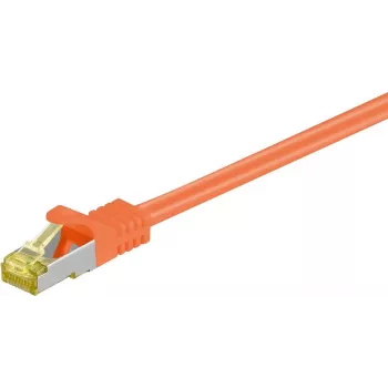 Wentronic Cat.7 S/FTP tīkla patch kabelis, RJ45 male to male, 25 m, ar zelta pārklājuma kontaktiem, 10 Gbps, melns 91669