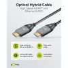 WENTRONIC Goobay 76276 aktīvais optiskais HDMI kabelis AOC 8K - 10 m, HDMI 2.1, 48 Gbps, 8K@60Hz, 4K@120Hz, Dynamic HDR, eARC, VRR, ALLM, HDCP 2.3, melns