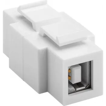 WENTRONIC Goobay 79930 plakanais USB 2.0 adapteris, USB-A ligzda uz USB-B ligzdu, balts