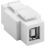 WENTRONIC Goobay 79930 plakanais USB 2.0 adapteris, USB-A ligzda uz USB-B ligzdu, balts