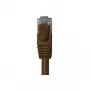 Wentronic Goobay CAT 6 plakanais tīkla kabelis, U/UTP, tumši brūns, 0,5 m, varš 95889