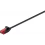 Wentronic Goobay CAT 6 Slim Patch Cable, U/UTP, melns, 2 m, varš 93715