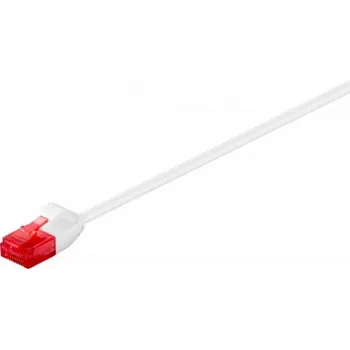 Wentronic Goobay CAT 6 Slim Patch Cable, U/UTP, balts, 0,5 m, varš 93691
