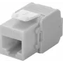 Wentronic Goobay CAT 6a Keystone RJ45 ligzda, neekranēta, 500 MHz, gaiši pelēkbalta (90693)