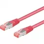 Wentronic Goobay CAT 6a S/FTP tīkla kabelis, fuksijas krāsā, 1 m, LSZH, varš 93682