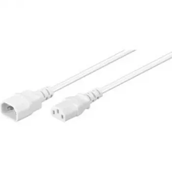 Wentronic Goobay Aukstās ierīces pagarinājuma kabelis C14 uz C13, 1 m, balts 97582