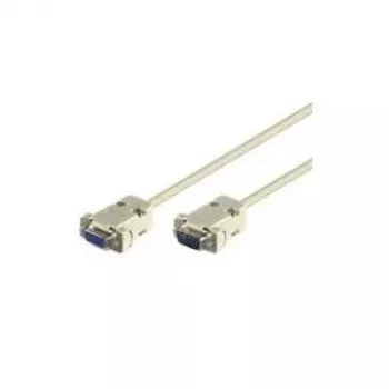 Wentronic Goobay D-SUB RS-232 pagarinājuma kabelis 9 kontaktu tēviņš uz mātīti, pelēks, 5 m 50225