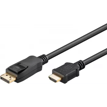 WENTRONIC Goobay DisplayPort uz HDMI kabelis 1,8 m melns 80517