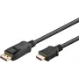 WENTRONIC Goobay DisplayPort uz HDMI kabelis 1,8 m melns 80517