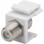 Wentronic Goobay Keystone modulis SAT/antēnai F-female uz F-female savienotājs balts 79474