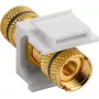 WENTRONIC Goobay Keystone skaļruņa modulis, melns - binding post uz skrūvju spailēm (79476)