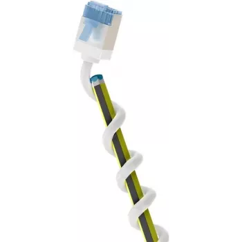 Wentronic Goobay Īpaši elastīgs Cat 6A slaids U/FTP komutācijas kabelis, balts, 0,25 m, 10 Gbps, īpaši īsi aizķeršanās droši savienotāji 74327