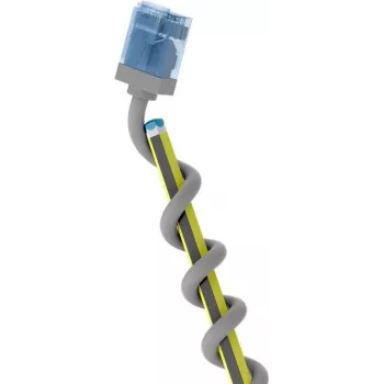Wentronic Goobay Ultra-Flexible Cat 6A Slim U/UTP komutacinis kabelis, pelēks, 0,5 m, īpaši īsi savienotāji, tīrs varš 74223