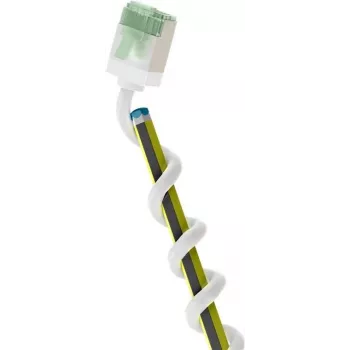 Wentronic Goobay Ultra-Flexible CAT 8.1 Slim U/FTP Patch Cable, balts, 0.5 m, 40 Gbps, īpaši īsi savienotāji 74358