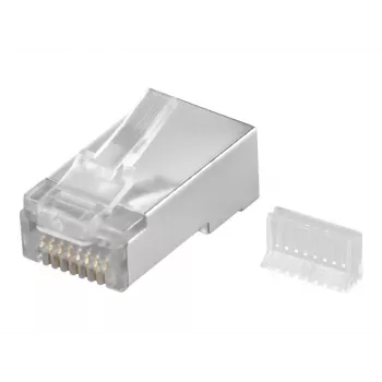 Wentronic RJ45 modulārais kontaktdakša ekranēts 8P8C apaļajam kabelim, bez iepakojuma