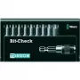 Wera 05056164001 9 daļu Torx uzgaļu komplekts ar Rapidaptor turētāju, 1/4 collu sešstūra piedziņa, 25 mm uzgaļi, TX8–TX40, Bit-Check futrālis