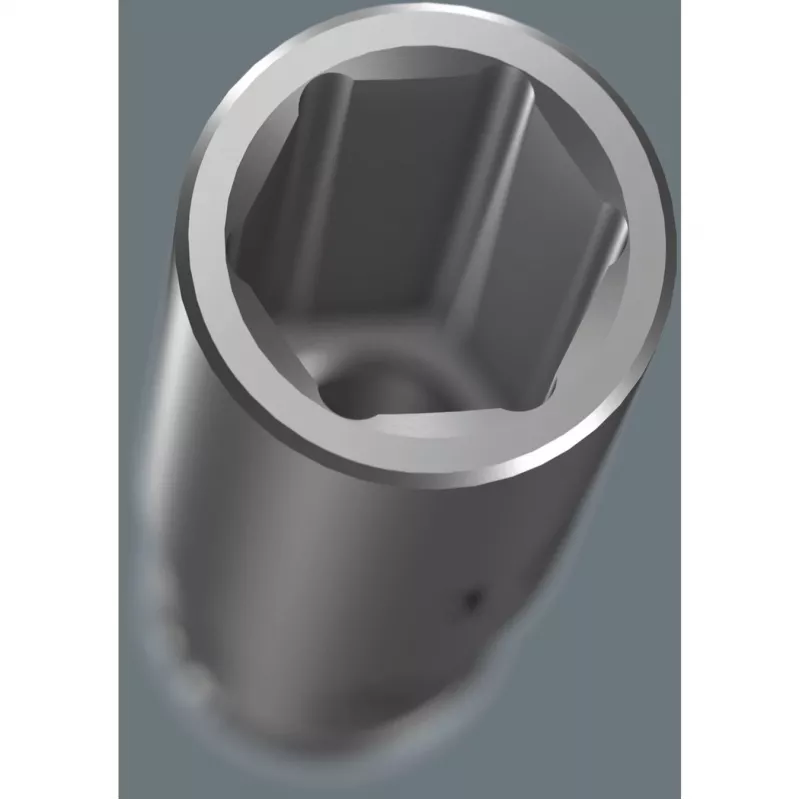 Wera 3/8 inch dziļo uzgriežņu atslēgu komplekts uz magnētiskās sliedes, 9 gab., metrisks, melns/zaļš | ITworkshop.lv