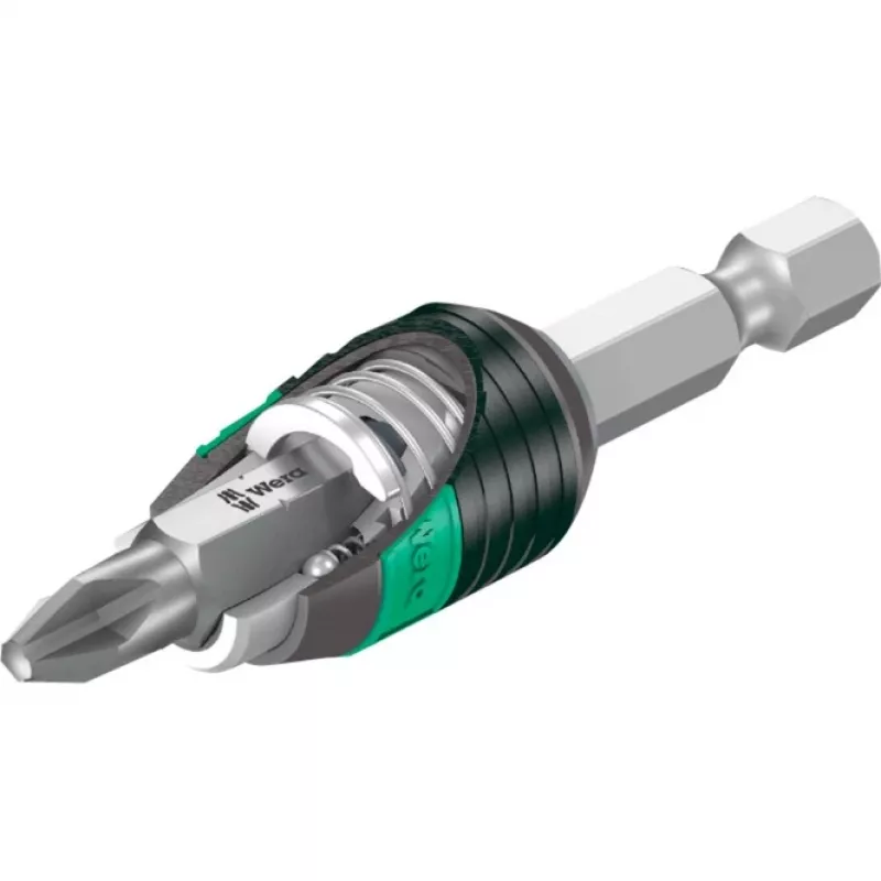 Wera Bit-Safe 61 Universal 1, 1/4 collu sešstūra piedziņa, 61 gab. uzgaļu komplekts ar Tough-Absorbing uzgaļiem un universālo uzgaļu turētāju 05057122001