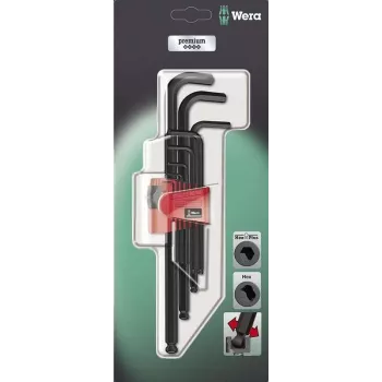 Wera Hex-Plus L-Key Set 950 PKL/9 BM SB SiS, 9 gab., metriskā, BlackLaser 05073596001