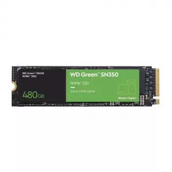 Western Digital WD Green SN350 480GB M.2 2280 PCIe NVMe SSD - Read 2400 MB/s, Write 1650 MB/s