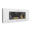 White Shark EXCALIBUR-B TKL mehāniskā spēļu tastatūra, KTT Wine Red lineārie hot-swap slēdži, per-key RGB, melna