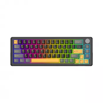 White Shark EXCALIBUR M GK-009151 mehāniskā spēļu tastatūra, melna, US izkārtojums, RGB, vadu