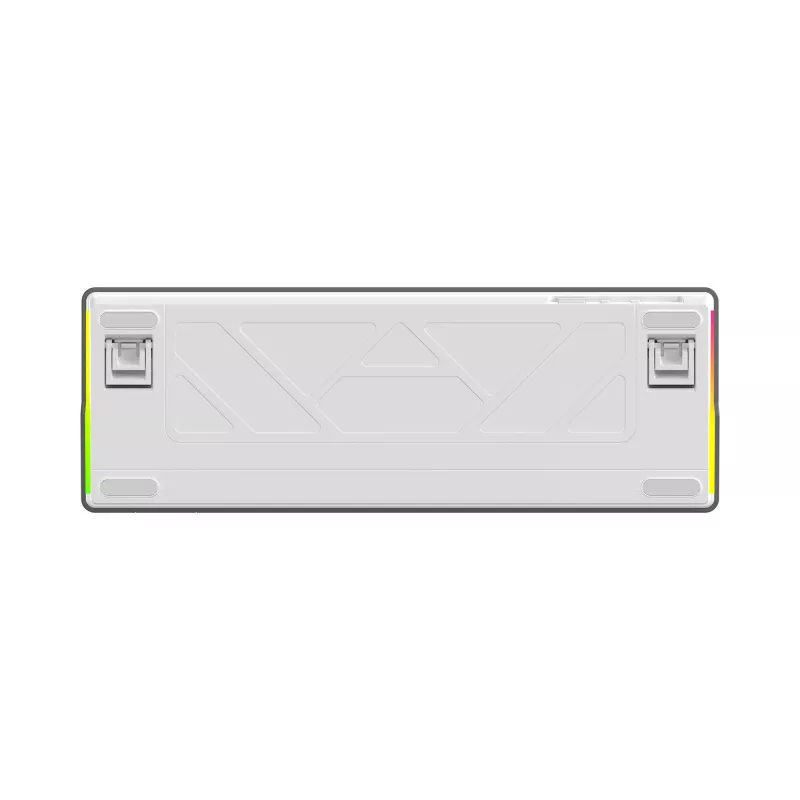 White Shark EXCALIBUR M mehāniskā tastatūra (GK-009251) ar Outemu Blue slēdžiem, RGB apgaismojumu, US izkārtojumu, balta