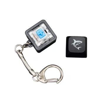 White Shark KEYCHAIN Promo melns mehāniskie slēdži
