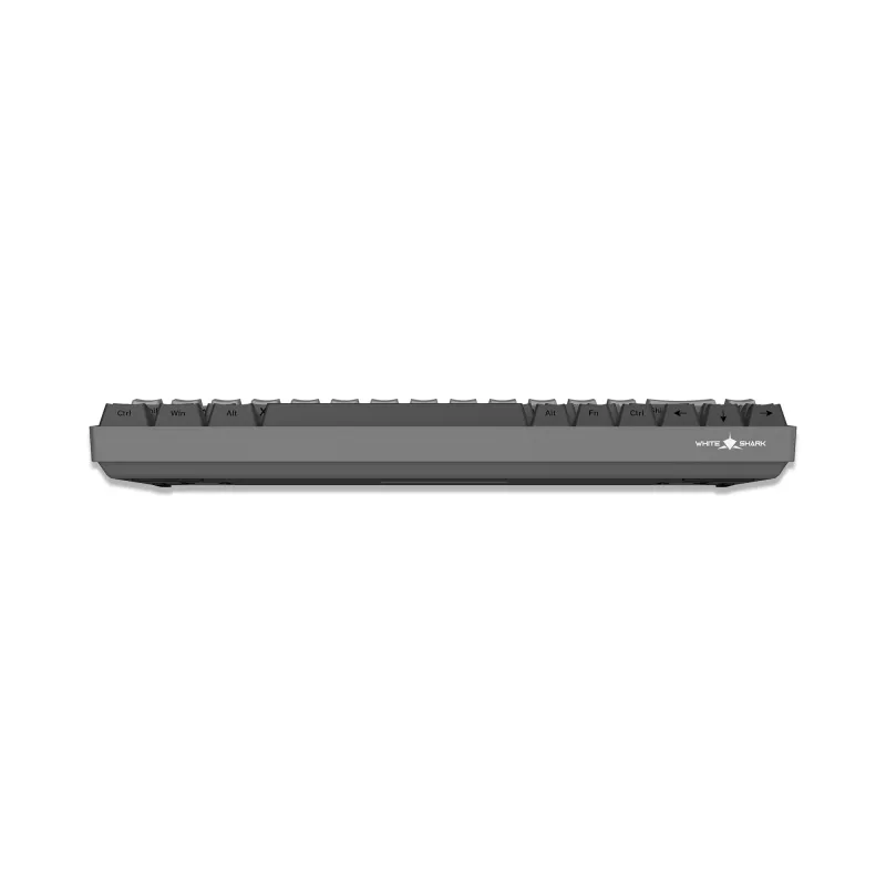 White Shark Nunchaku mehāniskā spēļu tastatūra TKL, Grey, Outemu Blue slēdži, RGB Hot-Swap, vadu USB
