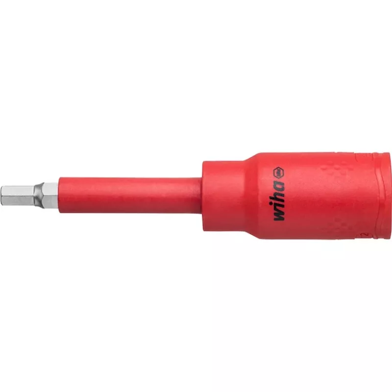 Wiha 43024 izolēts sprūdrata un uzgaļu komplekts, 1/2 collu piedziņa, 21 daļa, VDE sertificēts, sarkans/dzeltens