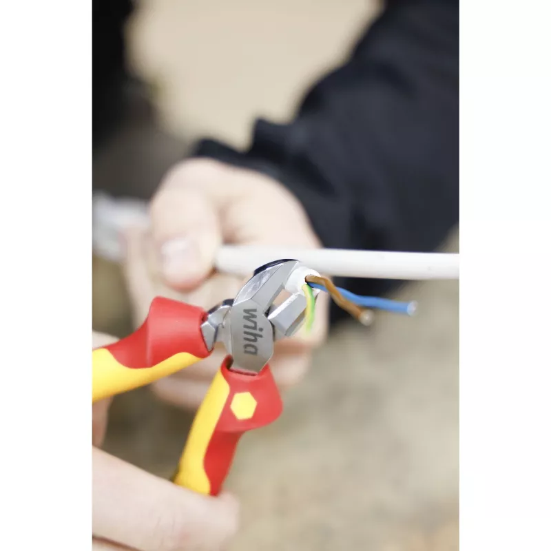Wiha 43458 Professional electric diagonālās griezējas 200 mm, VDE izolētas, sarkanas/dzeltenas