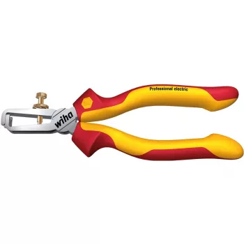 Wiha profesionālas elektrisko vadu noņēmējas, līdz 10 mm², 160 mm, sarkans/dzeltens (Z55016006SB)