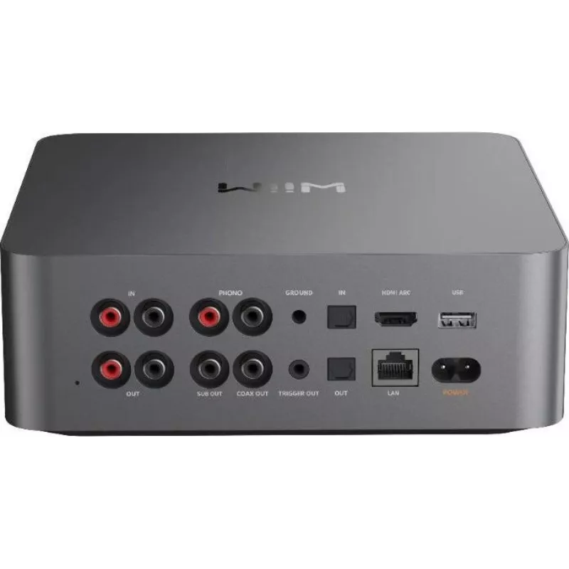 WiiM Ultra Dark Grey - Hi-Res Music Streamer & Network Audio Player ar Preamp, HDMI ARC, Phono MM