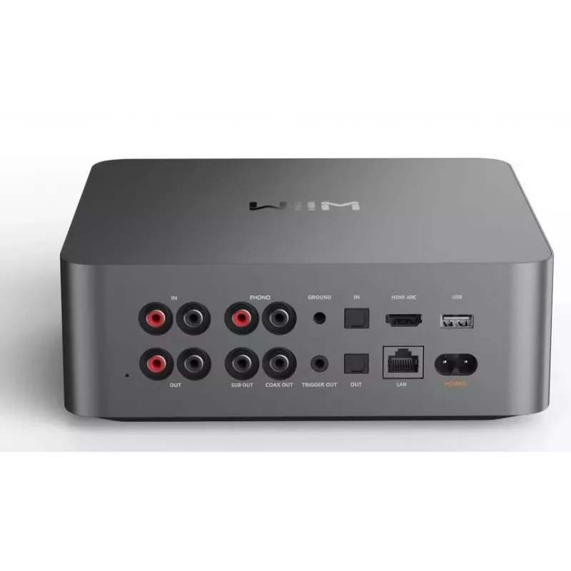 WiiM Ultra Dark Grey - Hi-Res Music Streamer & Network Audio Player ar Preamp, HDMI ARC, Phono MM