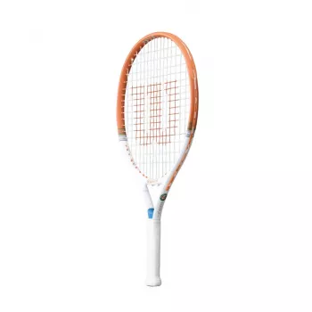 Wilson Roland Garros Elite Junior 21 Tenisa Rakete - 3 1/2 Grip, Blue/Clay/White, Pre-Strung, Galvas Pārvalks