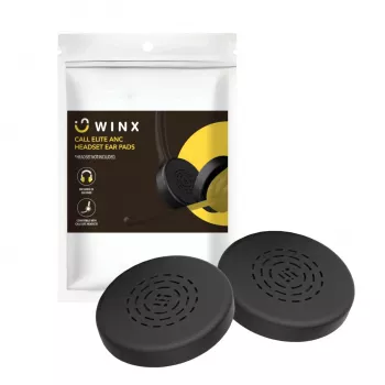 WINX CALL Elite ANC aussu kauliņu nomaiņas silikona uzgaļi - 3 pāri (S/M/L), melni, uzlabota trokšņu izolācija