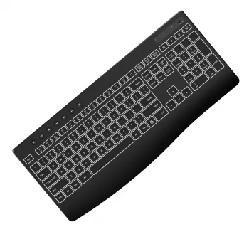 WINX DO Business Backlit vadu tastatūras un peles komplekts – pilna izmēra membrānas, varavīksnes LED, regulējams DPI, izturīgs pret šķidrumu, USB Plug & Play