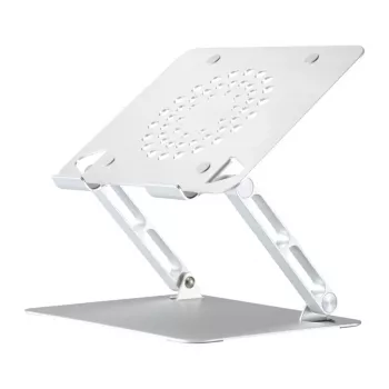 WINX DO Ergo daudzpozīciju klēpjdatora statīvs, alumīnijs, sudrabs, 10-17 inch, salokāms, regulējams augstums un leņķis