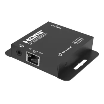 WINX LINK FAR 4K HDMI pagarinātājs pa vienu Cat5e/6/7 vadu līdz 60m ar IR pārraidi, HDCP 1.4, melns
